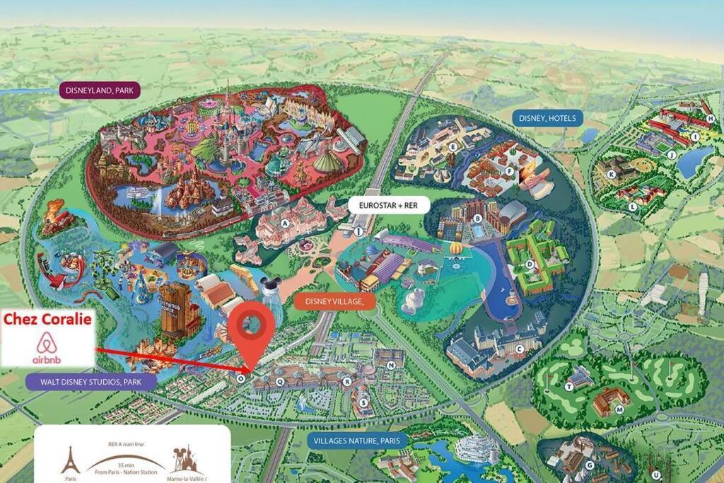 Disneyland Paris 70M² Face Parc, Place Ariane Serris Dış mekan fotoğraf